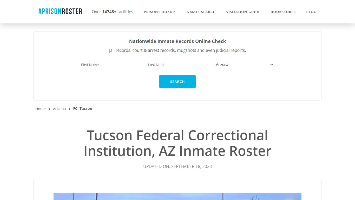 Tucson Federal Correctional Institution, AZ Inmate Roster - Prisonroster